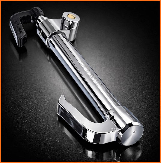 Steering to Pedal Lock Anti Theft Double Hook Steel Lock for all Cars