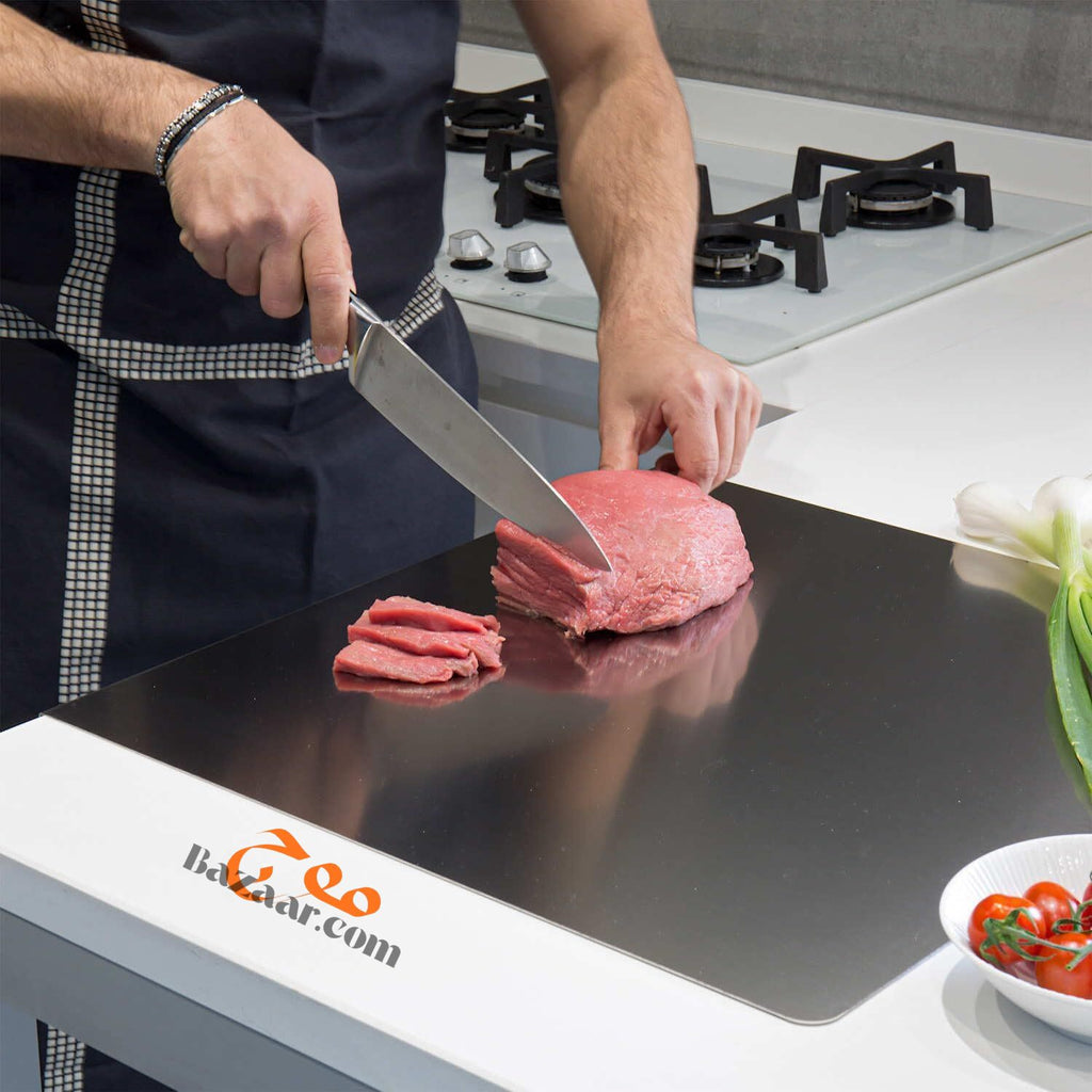 Premium Stainless Steel Cutting Board for Kitchen, Food Grade Non Toxic