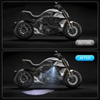 Bluetooth control angel wing light multicolor for all bikes and car
