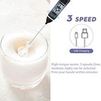 Electric Coffee Mixer Rechargeable  Egg Beater Quick Frothing Action