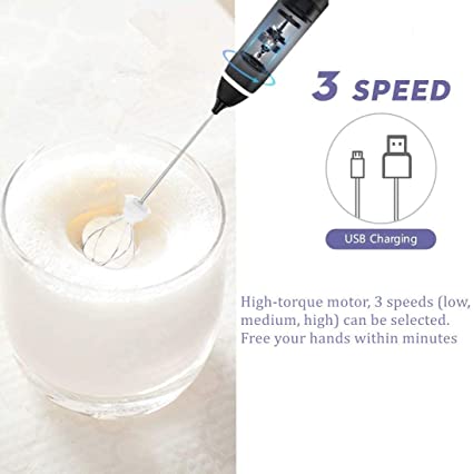 Electric Coffee Mixer Rechargeable  Egg Beater Quick Frothing Action