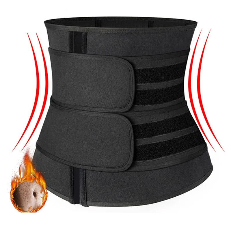 Original / Waist Trainer Belt-Slimming Body Shaper Belts Sport Girdle (Black)