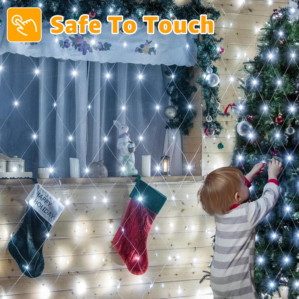 1 PC Wedding LED Net Mesh String Lights- Fairy String Lights With 88 Lights for Wedding Party Décor Outdoor & Indoor Activities