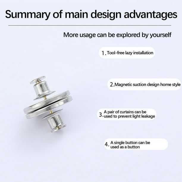 Curtain Pins, Curtain Tiebacks, Magnetic, Gap Resistant, Lace | Curtain Accessories
