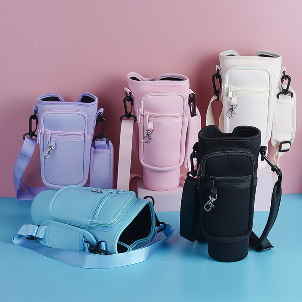 Portable Carry Bag for 40oz Stainless Steel Tumbler with Adjustable Strap | Random Color