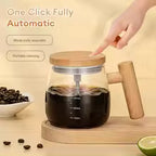 Self Stirring Coffee Mug – Electric Automatic Mixing Cup for Coffee, Milk, & Drinks | Rechargeable, Waterproof, Self Mixing Glass Mug for Home & Office ~ 500 ml