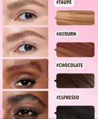 IMPORTED Huxibeauty Brow Fection Angled Brush And Dip Liquid Eyebrow Gel Pen For Daily Makeup Needs - Black