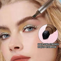 IMPORTED Huxibeauty Brow Fection Angled Brush And Dip Liquid Eyebrow Gel Pen For Daily Makeup Needs - Black