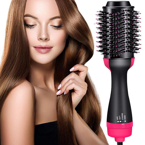 Combo deal One Step Hot Air Brush (Dryer + Styler + Straightener + and Curler) + Jade Roller for Face