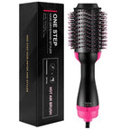 3-in-1 Hot Air Brush – Professional One-Step Hair Dryer, Straightener, and Curler