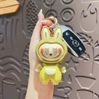 Labubu Face Changing Doll Toy | Mini Cartoon Keychain | Cute Style Decompression Toy | ( Random Color )