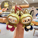 Labubu Face Changing Doll Toy | Mini Cartoon Keychain | Cute Style Decompression Toy | ( Random Color )