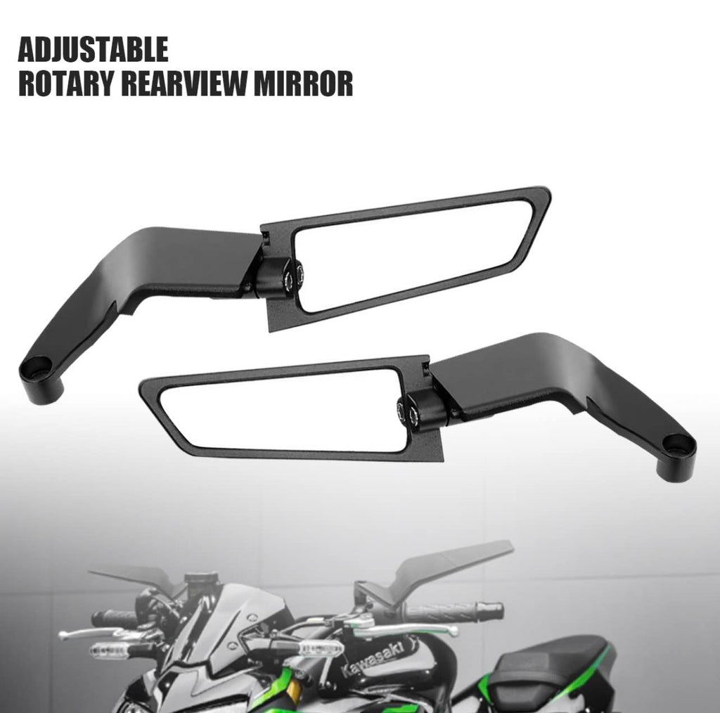 PREMIUM Aerodynamic Rotary Adjustable Motorcycle Wind Wing Rearview Mirrors