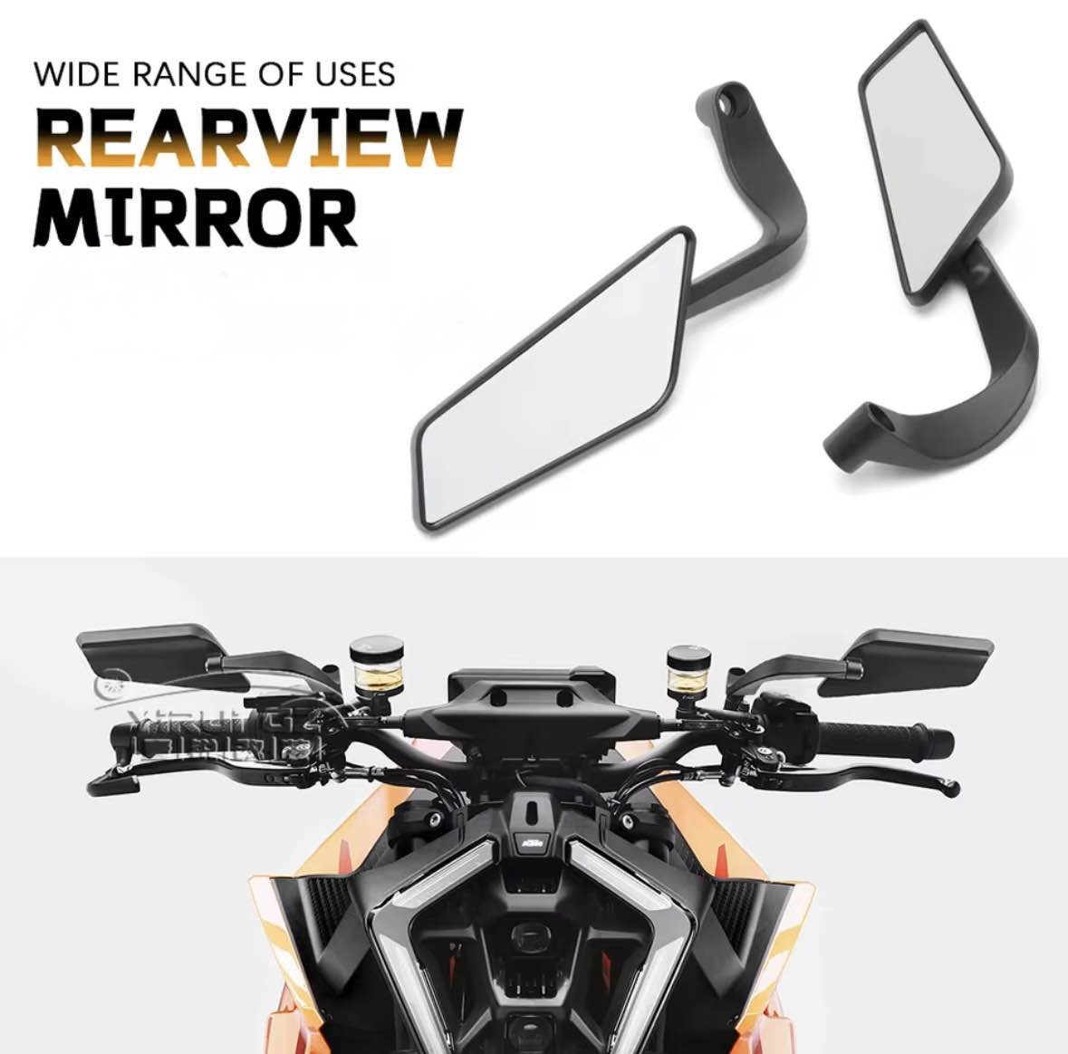 PREMIUM Aerodynamic Rotary Adjustable Motorcycle Wind Wing Rearview Mirrors