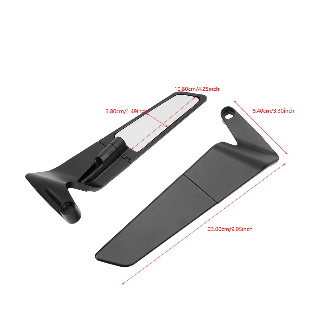 PREMIUM Aerodynamic Rotary Adjustable Motorcycle Wind Wing Rearview Mirrors