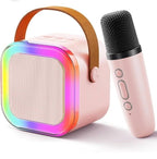 K12 Portable Speaker With Double Mic | Karaoke Microphone With Speaker | Portable Wireless Bluetooth Speaker