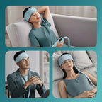 360 Degree Relaxation Electric Head Massager With Air Compression Kneading Heat Therapy Type C Port Rechargeable