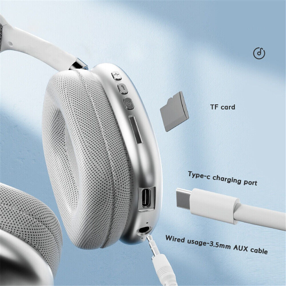 PREMIUM P9 Wireless Bluetooth Headphones – Fidelity Stereo Sound with Foldable Design, Soft Cushion Comfort, and Multi-Mode Playback ( Mix Color)