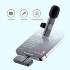 K9 Collar Wireless Microphone iPhone/Android & Type C Supported Wireless Microphone With ( i Phone Connector )