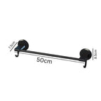 Premium Towel Bar | No-Drill Wall Mounted Bathroom Organizer | Strong Load-Bearing 10kg | 50cm