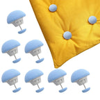 Premium Mushroom-Style Bedsheet Clips – Pack of 4 Elastic Quilt & Sheet Fixer Buckles (Random Color)
