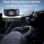 360 Vacuum Magnetic Car Mount Phone Holder Hands Free Suction Cup