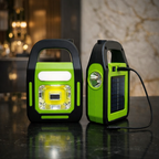 Solar Rechargeable & Power Bank 3-in-1 Emergency Light - Hurry Bolt Portable LED Work Light, Torch & Power Bank