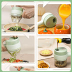 Electric Handheld Vegetable Cutter Slicer Multifunctional Food Chopper Compact Durable