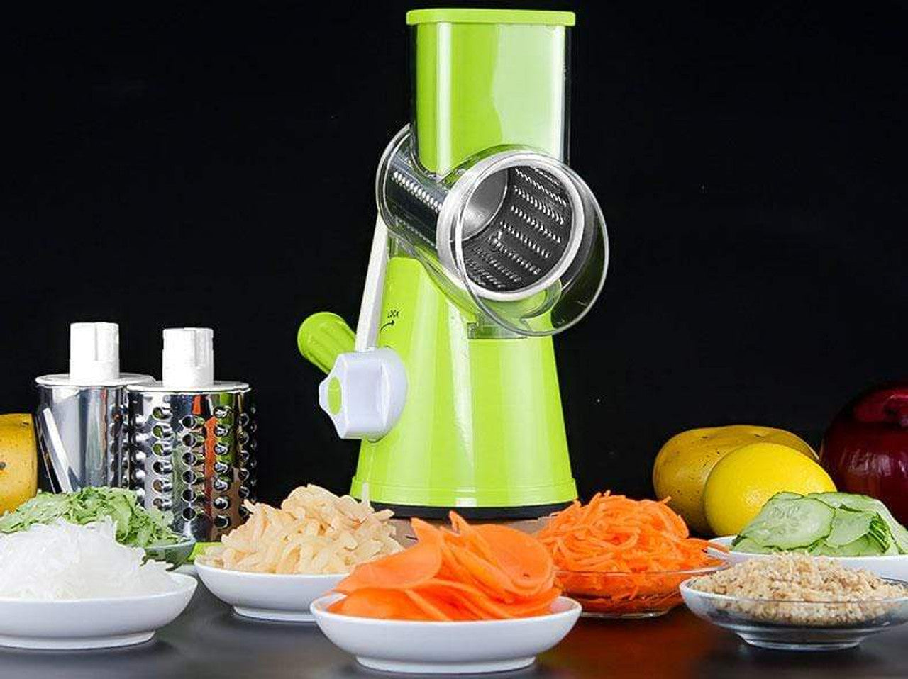 Vegetable Drum cutter Slicer Multifunctional Round Slicer Kitchen Gadget (random color)