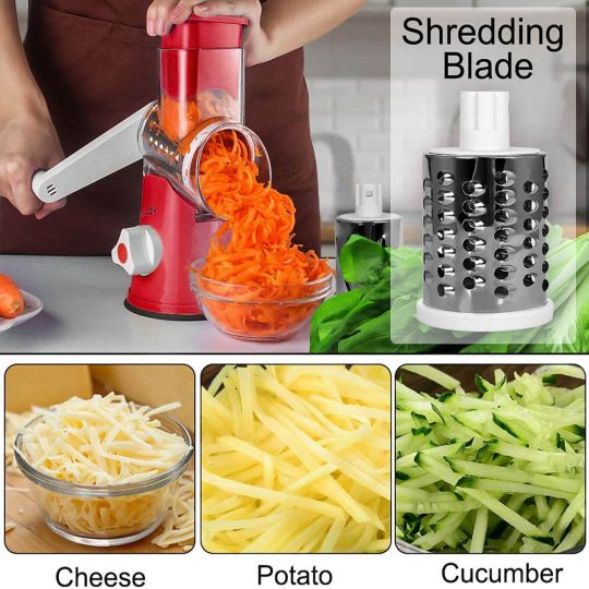 Vegetable Drum cutter Slicer Multifunctional Round Slicer Kitchen Gadget (random color)