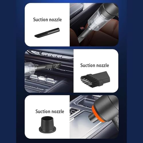 3 In 1 Portable Vacuum Cleaner- Durable Wireless Vacuum -duster Blower Air Pump- High Power Strong Suction Vacuum Cleaner For Home, Laptop, Vehicle Interior Cleaner