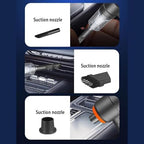 3 In 1 Portable Vacuum Cleaner- Durable Wireless Vacuum -duster Blower Air Pump- High Power Strong Suction Vacuum Cleaner For Home, Laptop, Vehicle Interior Cleaner