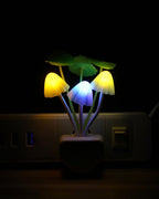 Mushroom Night Light | LED Night Lights (Random colors) - Pack of 2