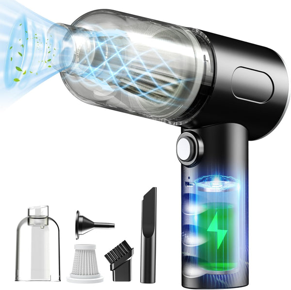 3 In 1 Portable Vacuum Cleaner- Durable Wireless Vacuum -duster Blower Air Pump- High Power Strong Suction Vacuum Cleaner For Home, Laptop, Vehicle Interior Cleaner