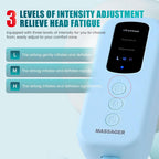 360 Degree Relaxation Electric Head Massager With Air Compression Kneading Heat Therapy Type C Port Rechargeable