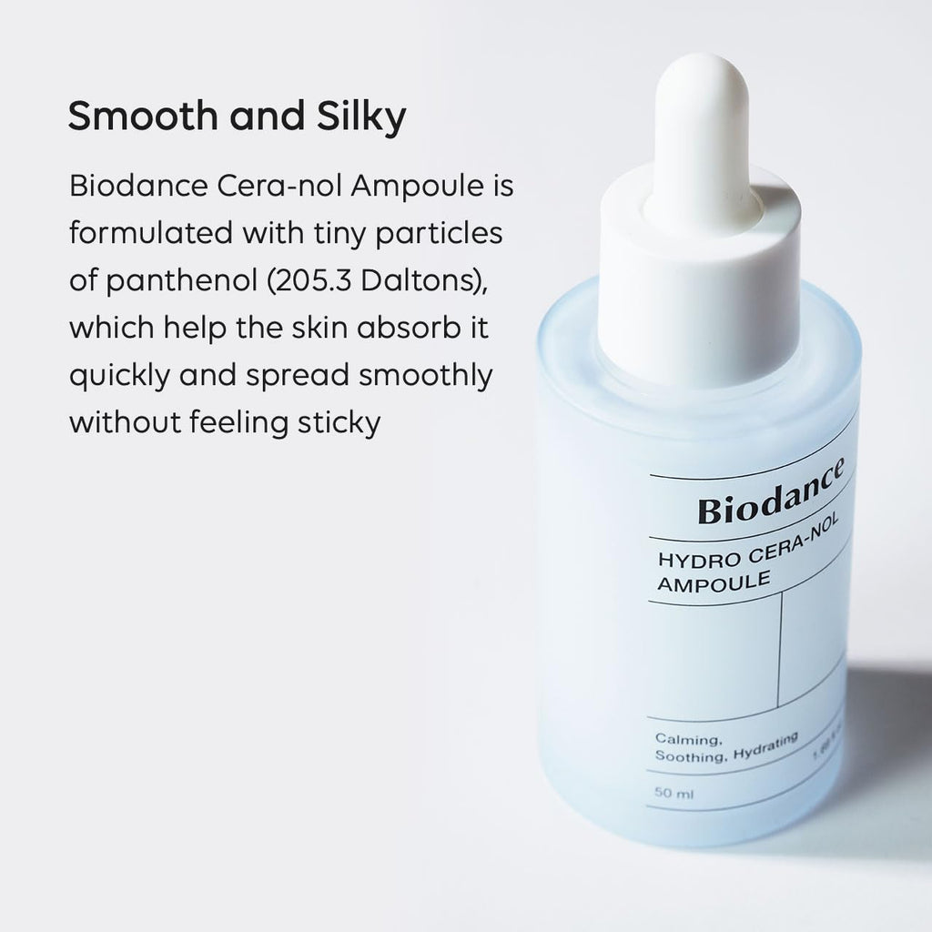 Biodance Hydro Cera Nol Ampoule Hydrating Soothing Serum With Panthenol Ceramides And Hyaluronic Acid 30ml