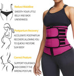 Original / Waist Trainer Belt-Slimming Body Shaper Belts Sport Girdle (Black)