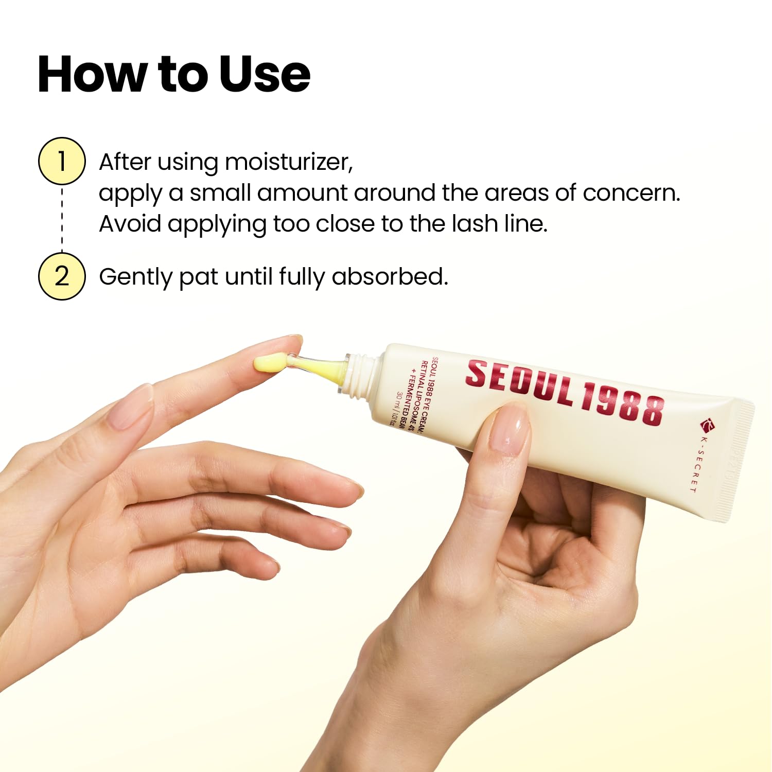 K-SECRET SEOUL 1988 Eye Cream: Retinal Liposome 2% + Fermented Black Bean – Advanced Anti-Aging & Brightening Formula - 30ml