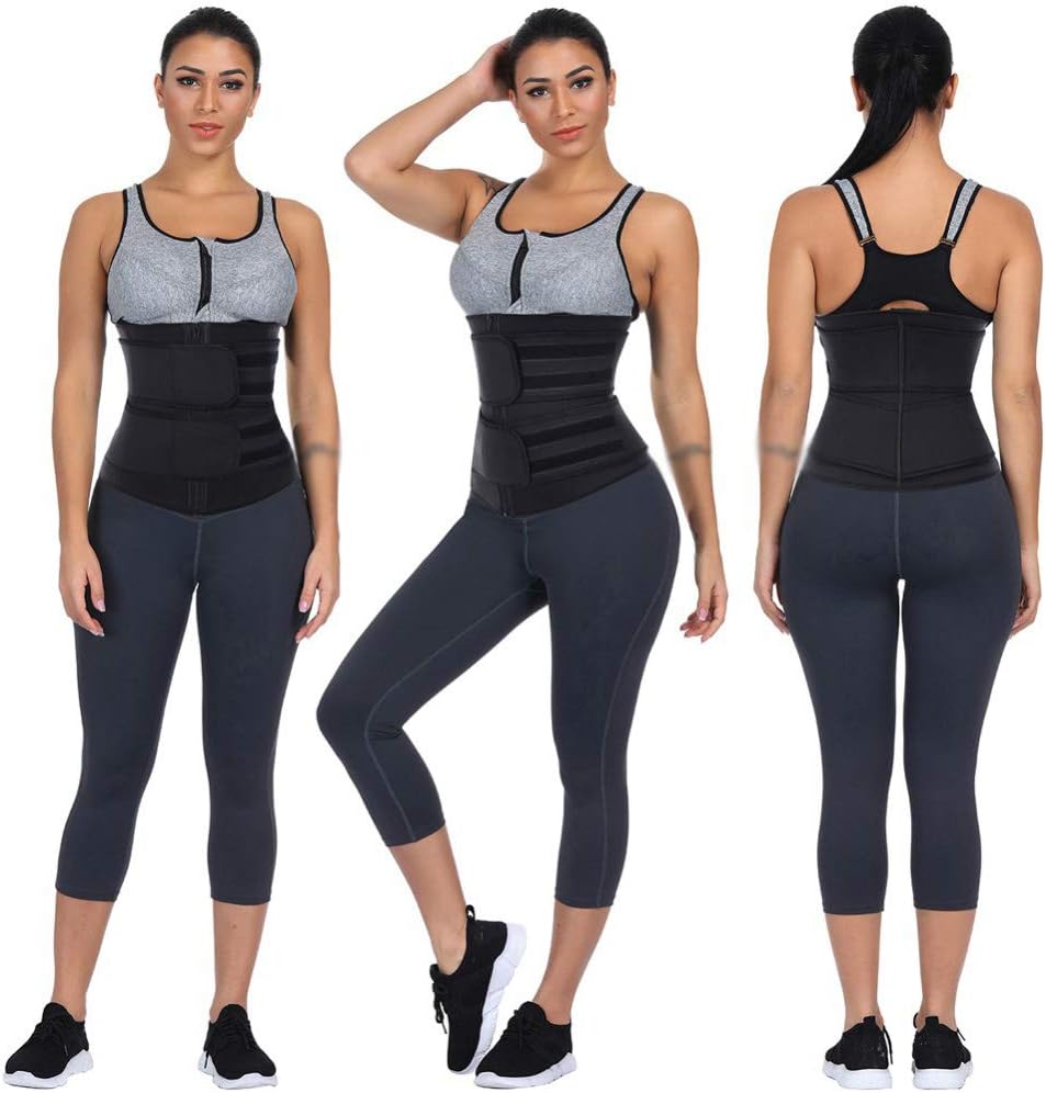 Original / Waist Trainer Belt-Slimming Body Shaper Belts Sport Girdle (Black)