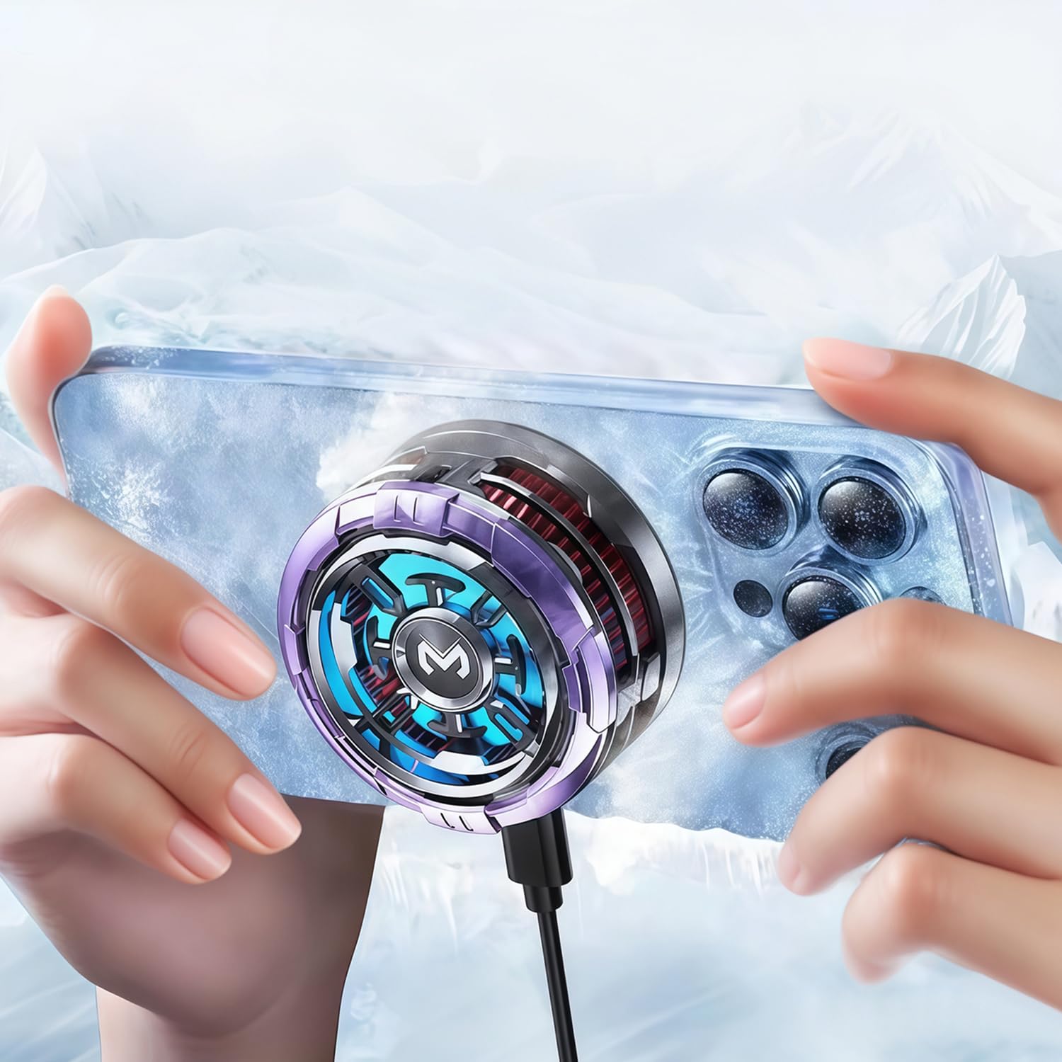 MEMO CX07 Magnetic Mobile Phone Cooler Fan – NO LAG ANYMORE