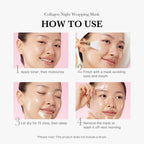 Medicube Collagen Overnight Wrapping Peel Off Facial Mask Pack 75ml Korean Skincare For Radiant Hydrated Skin - Made In Korea