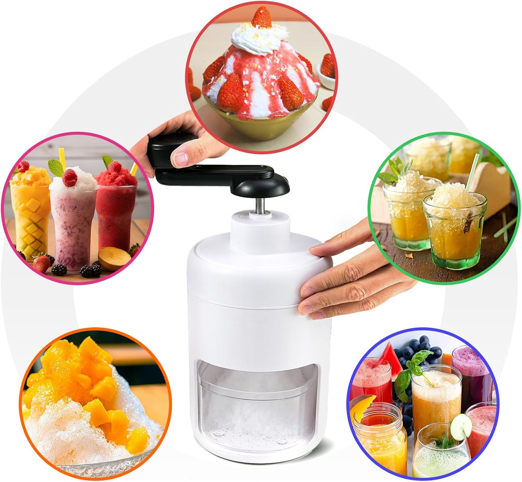 Manual Ice Shaver & Gola Ganda Maker – Portable Ice Crusher Machine