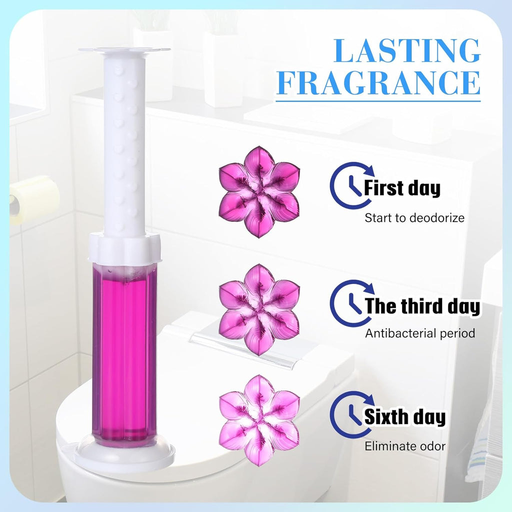 Toilet Cleaning Stamp Gel Toilet Injection Gel Flower Bathroom Cleaner Toilet Gel (random color)
