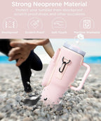 Portable Carry Bag for 40oz Stainless Steel Tumbler with Adjustable Strap | Random Color