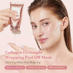 Medicube Collagen Overnight Wrapping Peel Off Facial Mask Pack 75ml Korean Skincare For Radiant Hydrated Skin - Made In Korea