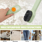 Multifunctional Shoe Brush with Liquid Box, Household Soft Fur Liquid Cleaning Shoe Brush, Long Handle Shoe Brush Press Type Automatic Liquid Shoe Brush