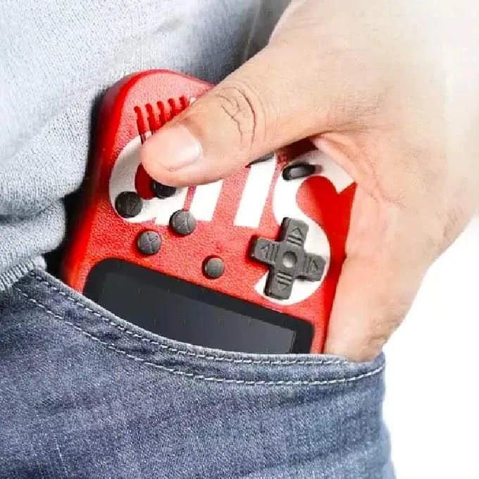SUP Player Game Console | 400 in 1 Handheld Retro | 3" LCD Screen | Rechargeable Battery | TV Compatible (Random Colour)