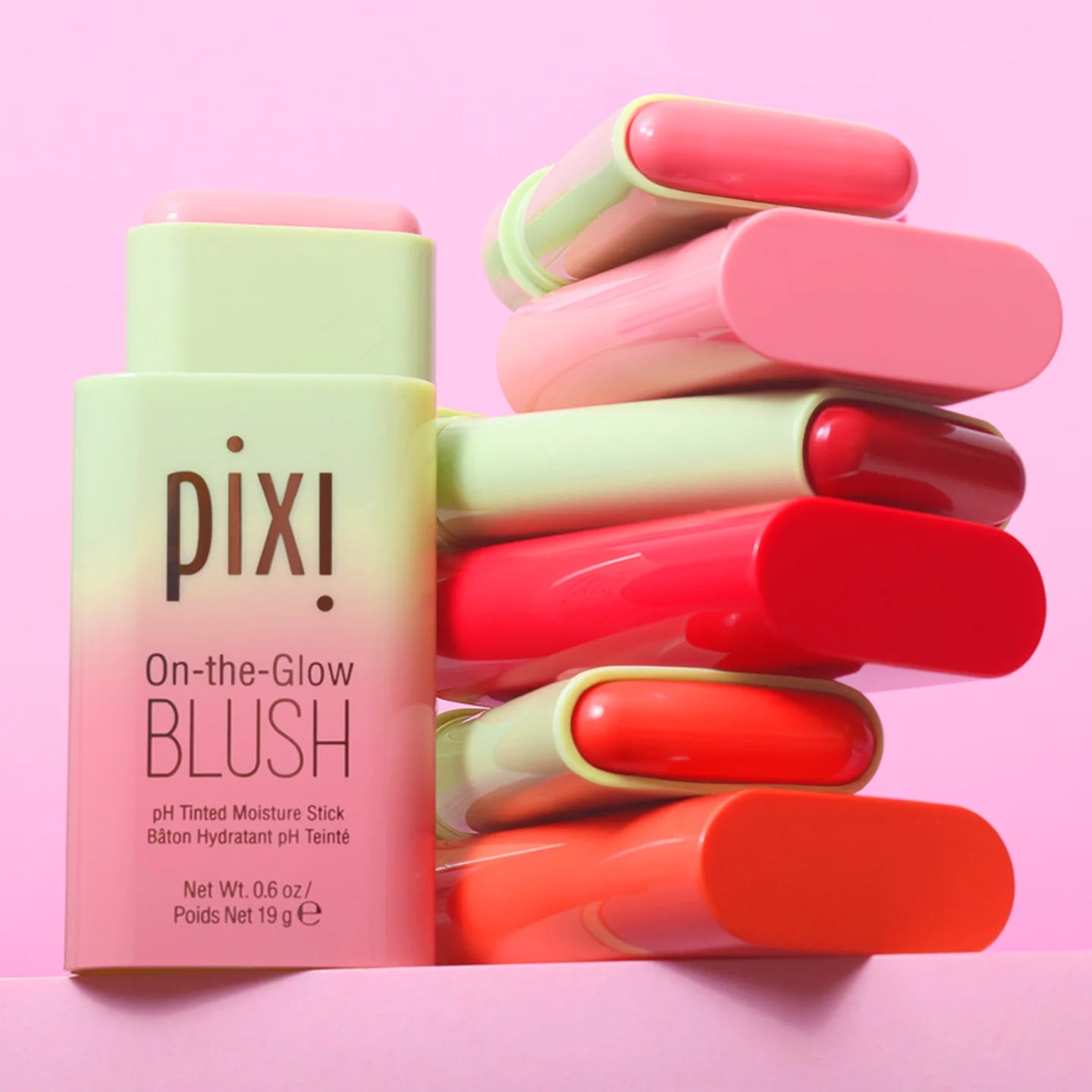 Pixi - Pack of 3 - On-the-glow Blush Stick For Girls Makeup Blush On The Glow Cheeks And Lips Makeup Like Lipstick