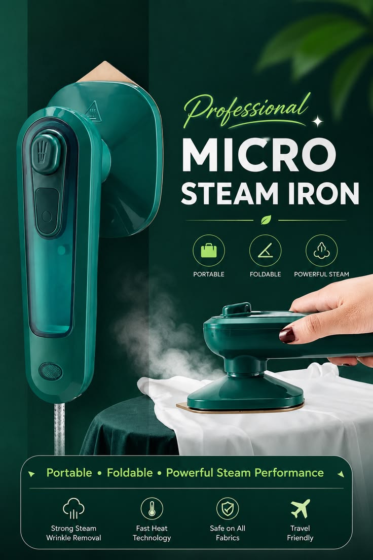 Steam Iron Handheld Household Portable Ironinog Machine Garment Steamer