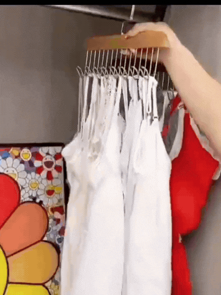 8 Hooks Multi-function Wooden Caps, Belts, Tie Hanger – Strong No Trace Storage Rack